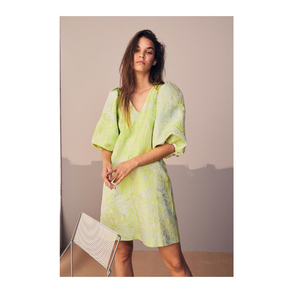 Simone Jacquard Zip Dress