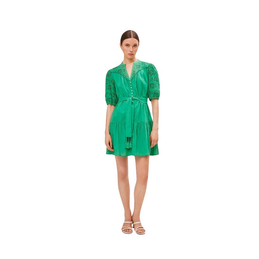 Camo Dress från Suncoo är en grön spetsklänning 