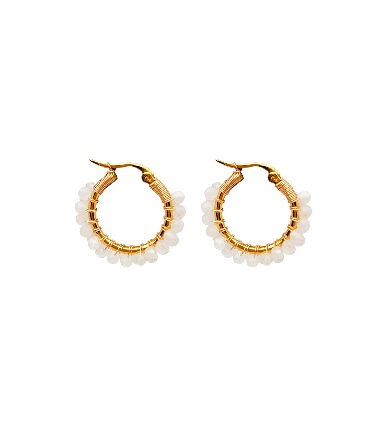 Pipol - Malia Steel Round Ear White