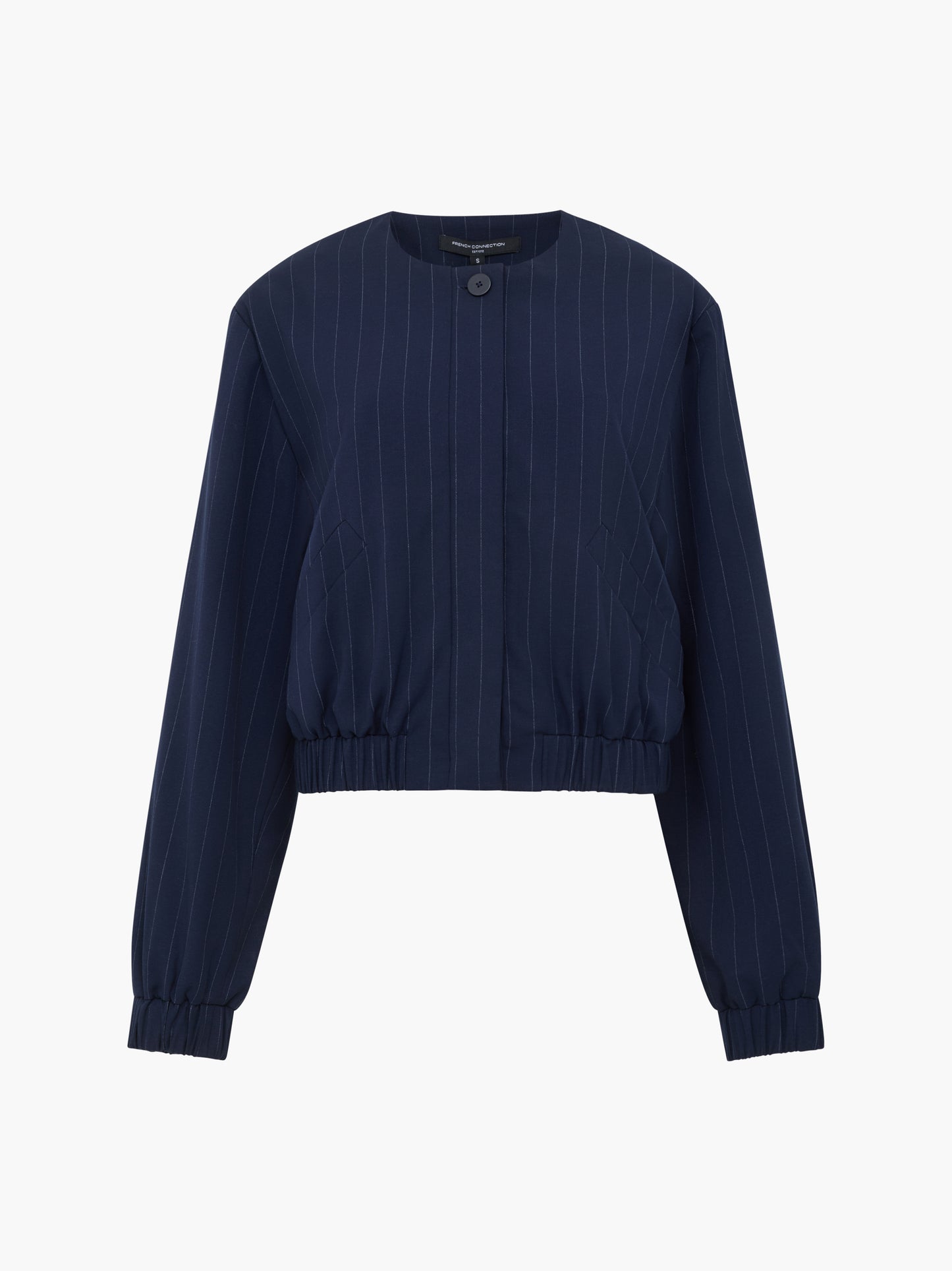 French Connection - Alia Pinstripe Bomber Jacket