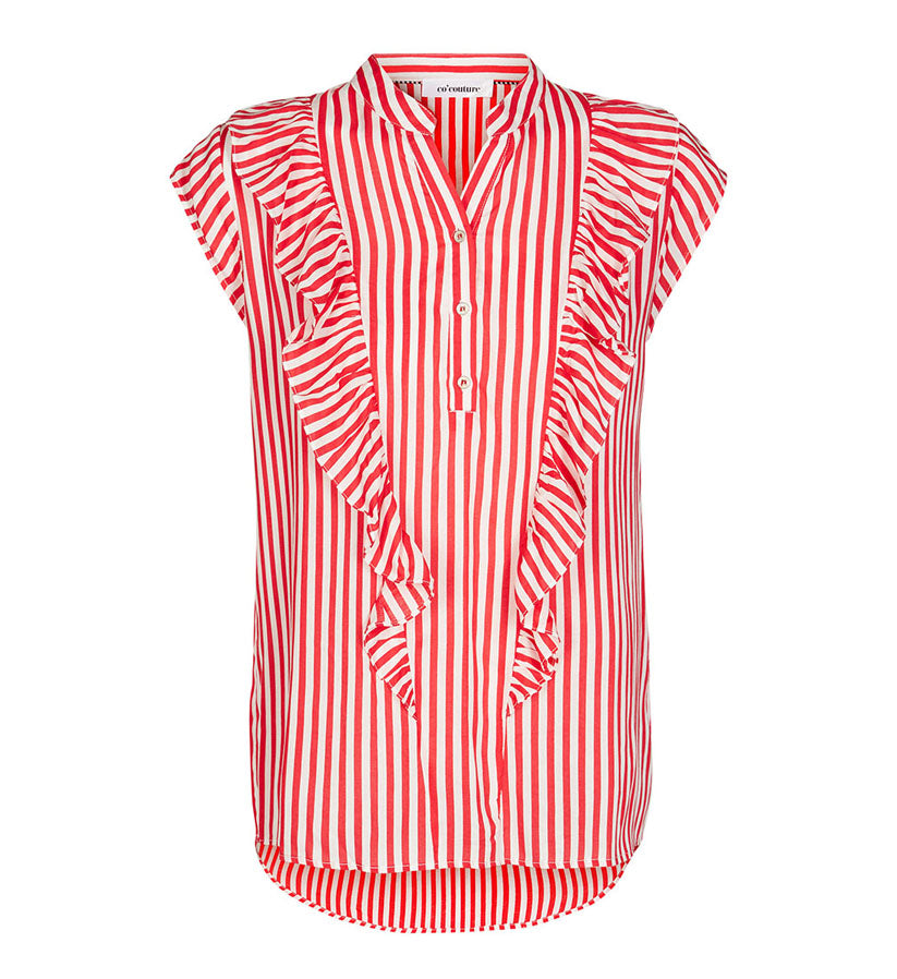 Co´couture - Doobie Frill Sunset Stripe Shirt
