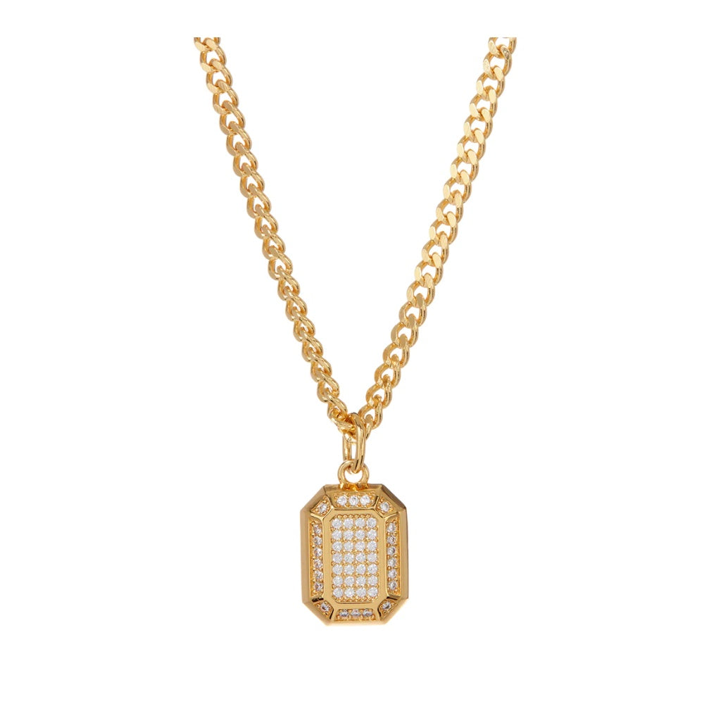 Luv Aj - Faceted diamond pendant necklace