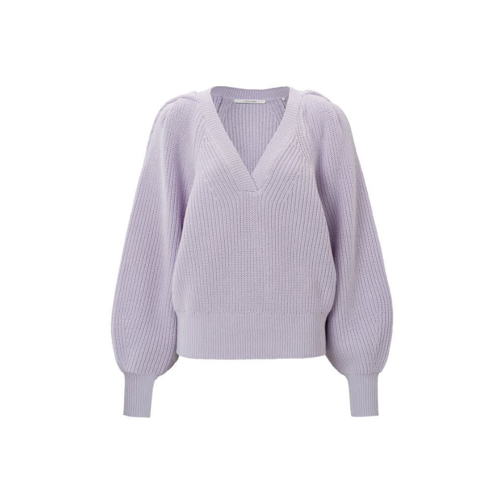 YAYA - Lila V-ringad tröja