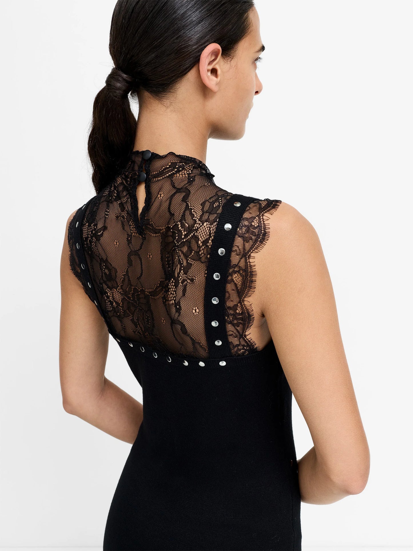 French Connection - Mari Stud and Lace Dress