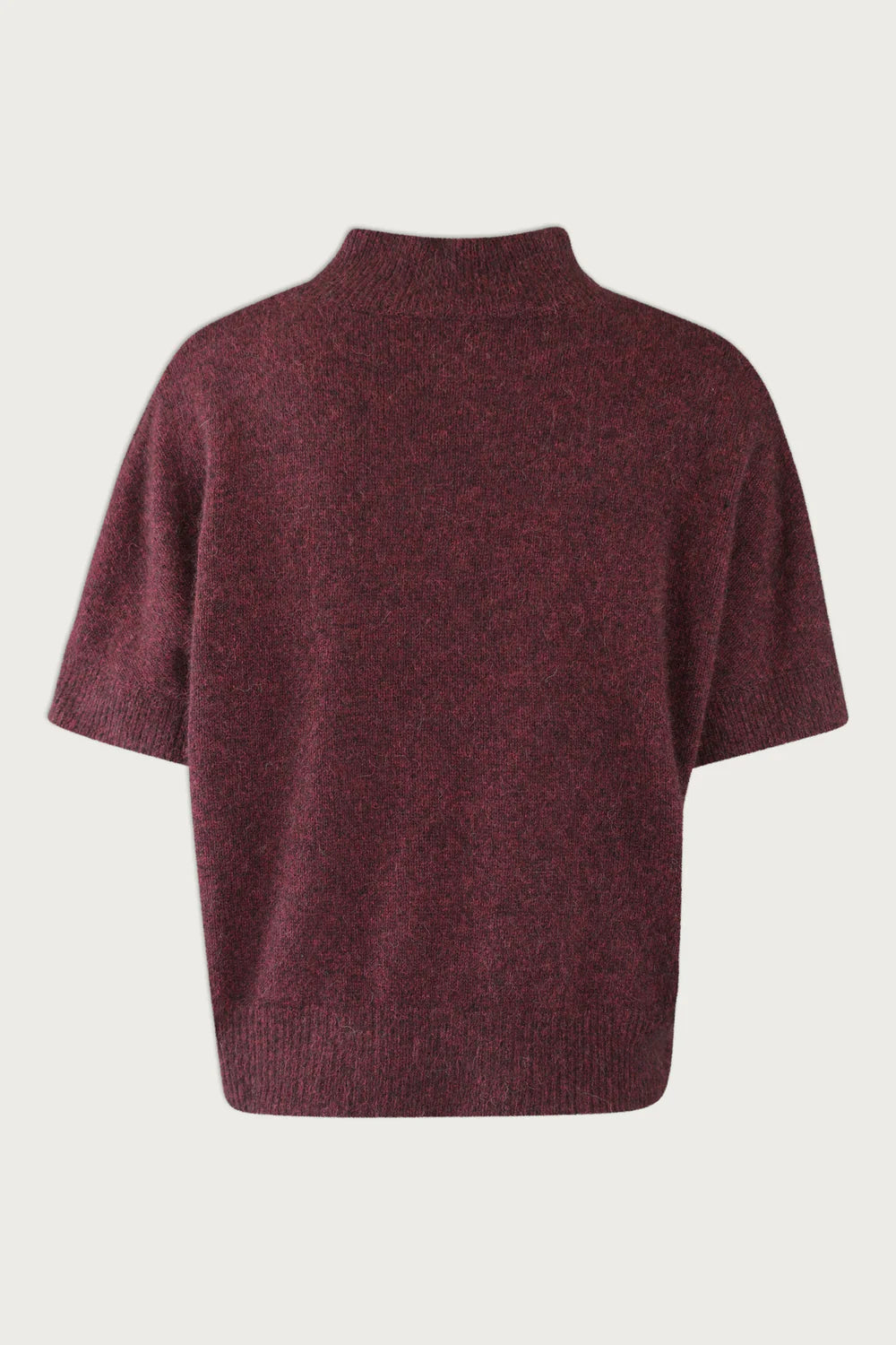 Six Ames - Doanne Sweater  Red Wine Melange