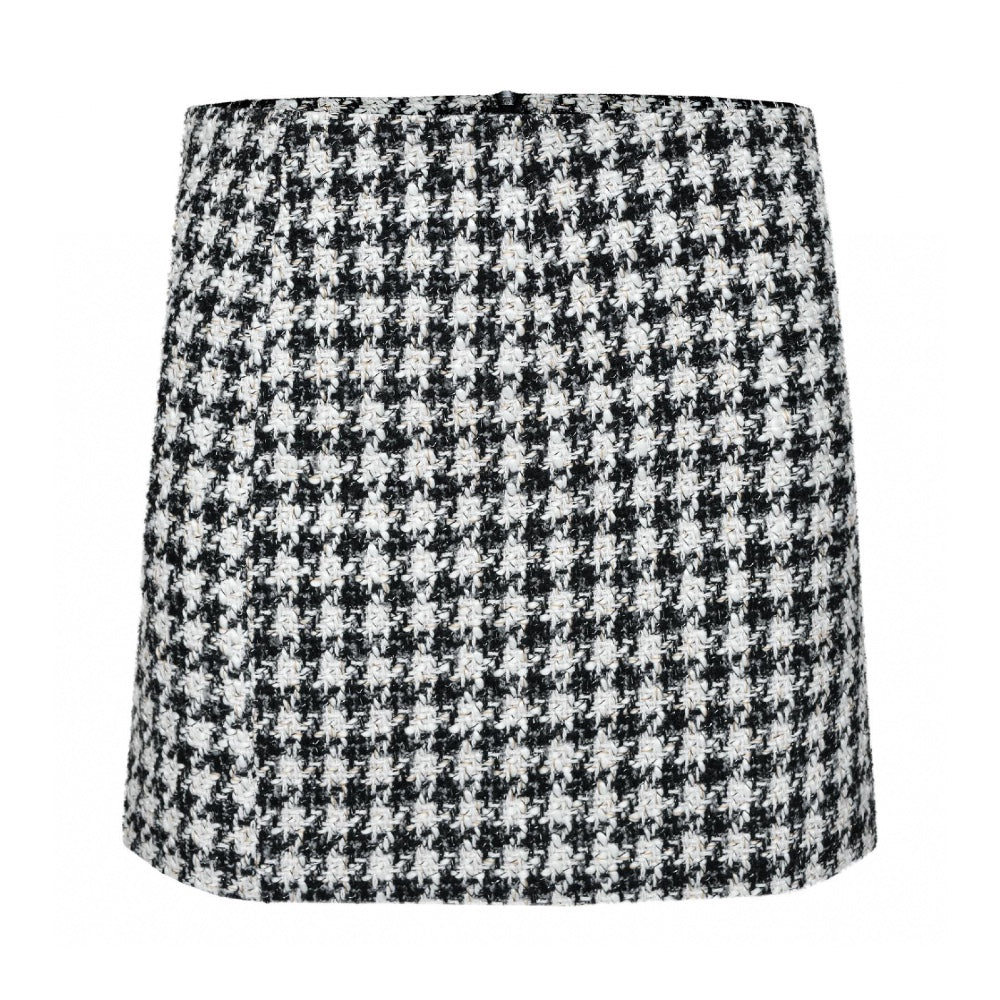 Hundtandsmönstrad kort kjol från sofie schnoor