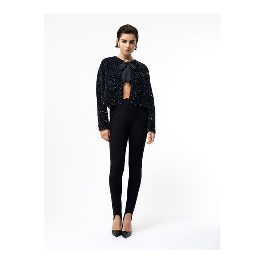 French Connecion - Monet Sequin Bow Tie Cardigan