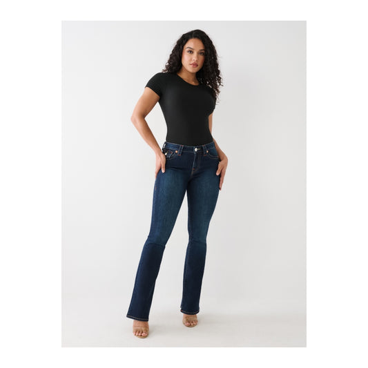 True Religion Becca mid rise boot cut flap muddy waters