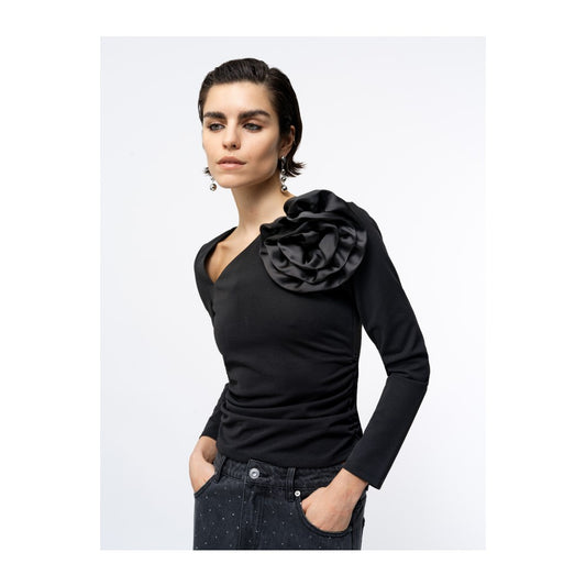 French Connection - Valetta Jersey Rosette Top