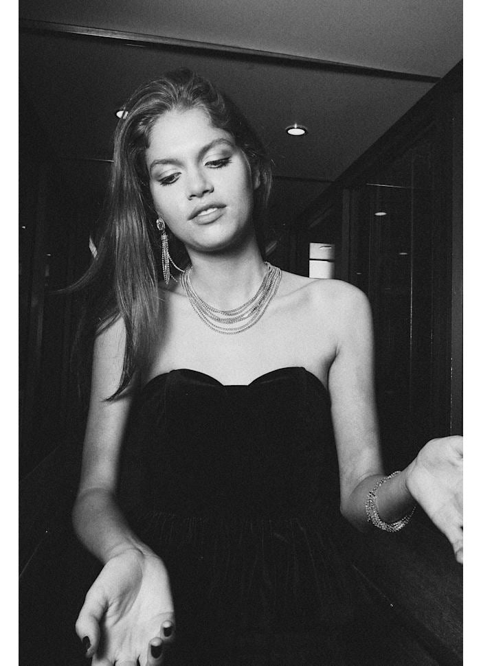 Bow 19 - Strass Multi Row Necklace