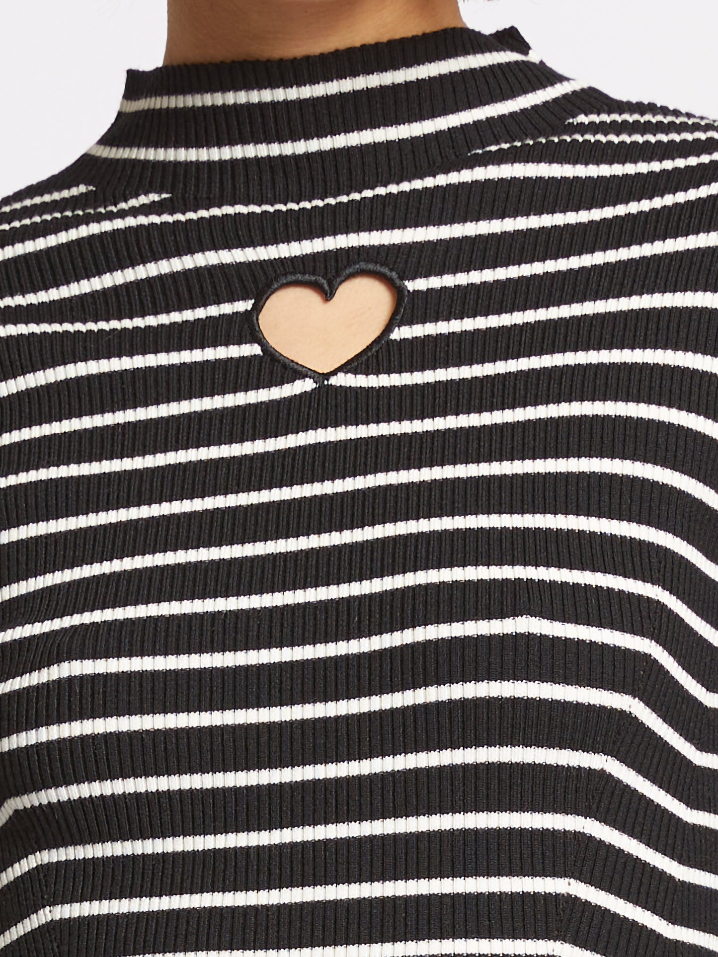 French Connection - Melrose Heart Cut Out Jumper