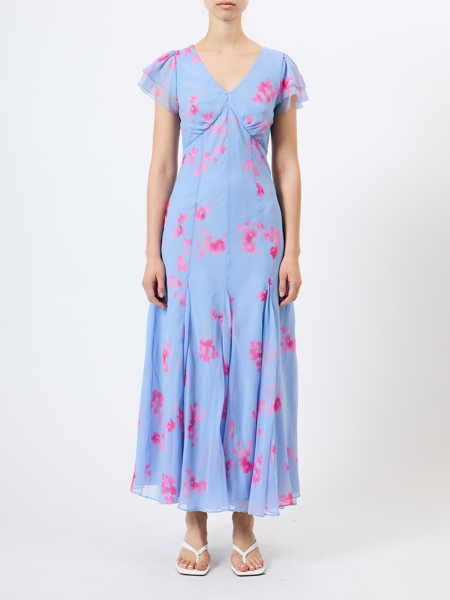 French Connection - Myla Emina Chiffon Tea Dress