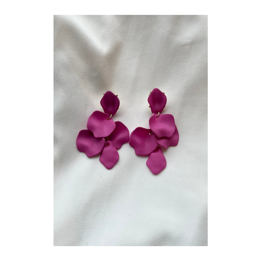 Bow 19 fall earrings strong pink